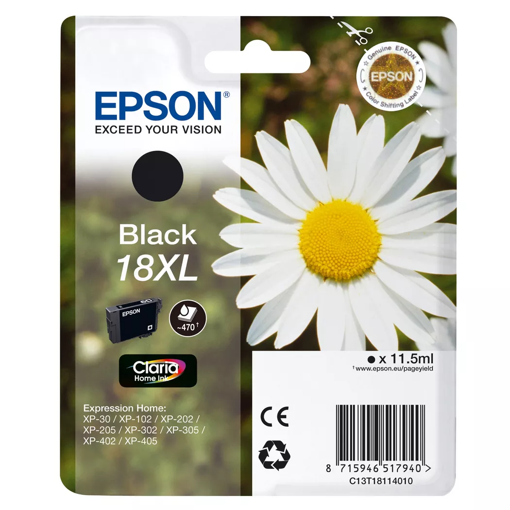 Epson – T181140, Tintenpatrone, Black