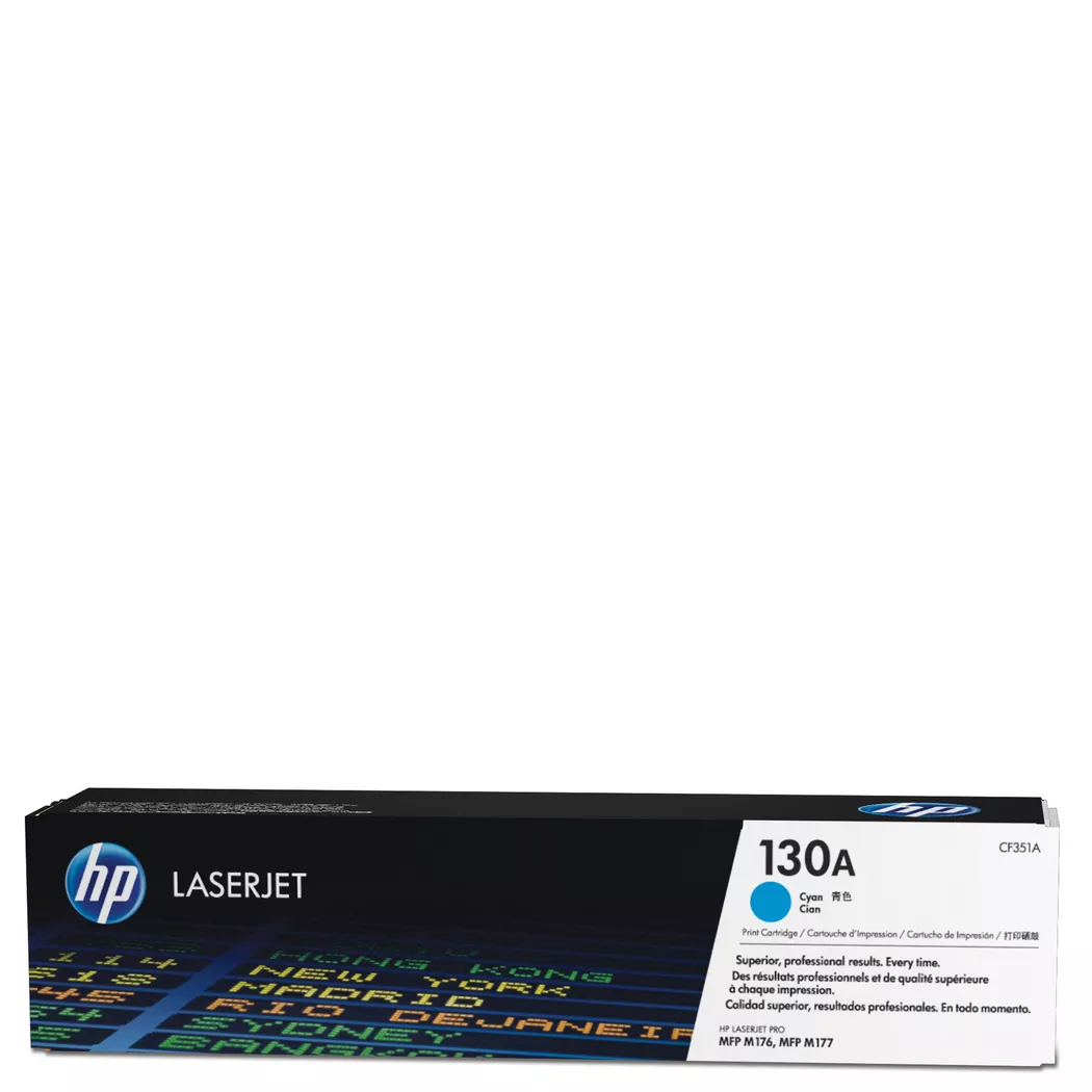 Hewlett-Packard – 130 A, Toner, Cyan-Blau