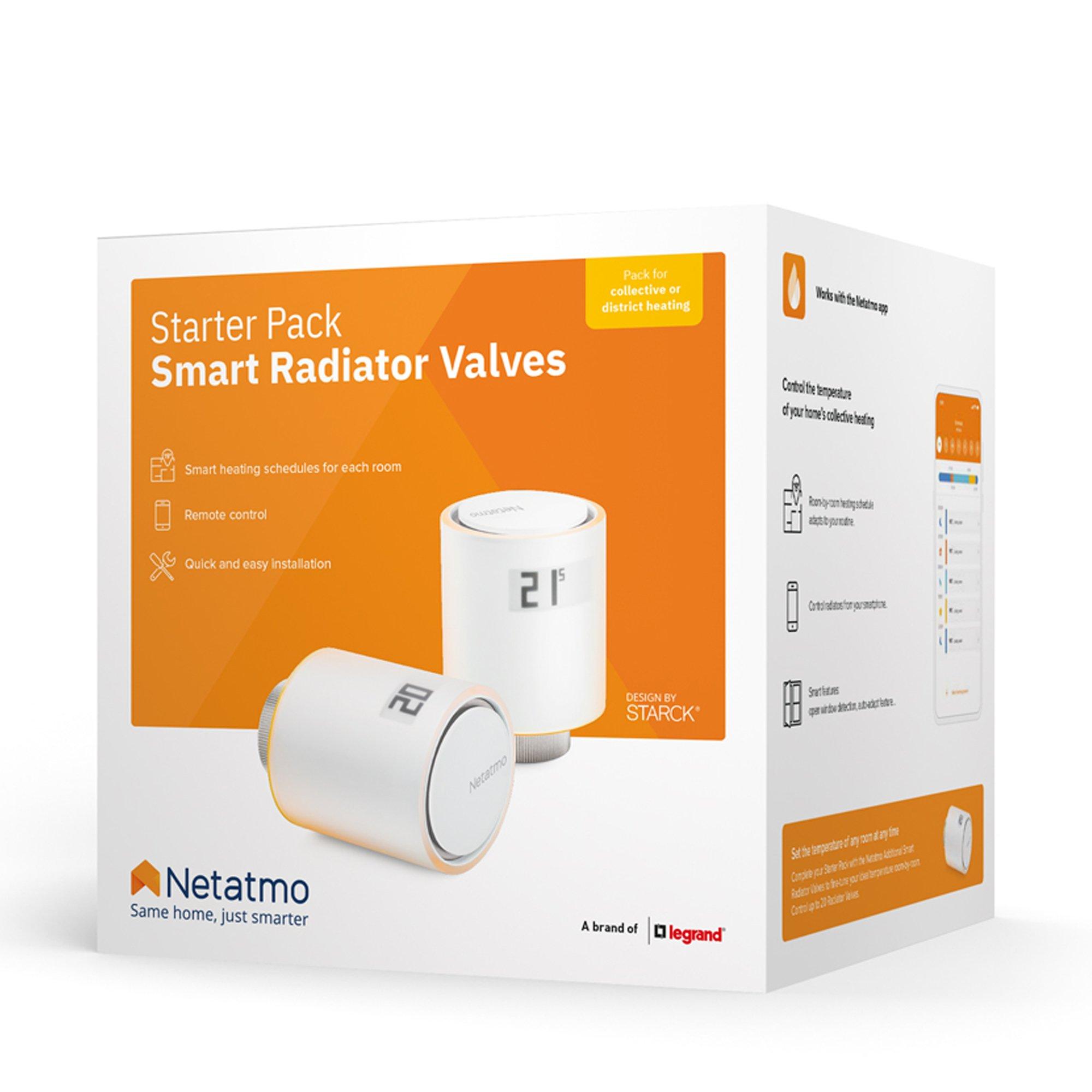 NETATMO  Starter Pack termostati per radiatori smart 