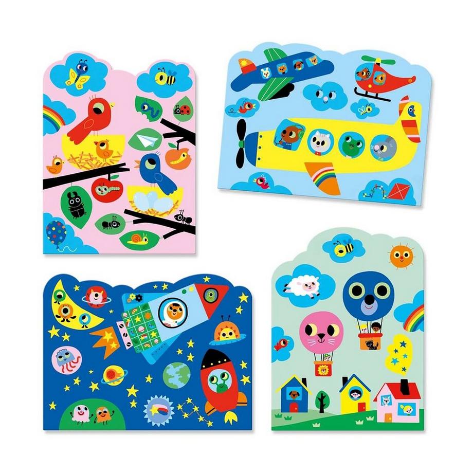 Djeco Articoli per il fai da te Colorazione magica - Nascosto nel cielo 