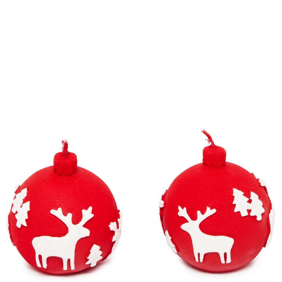 HERMA Lot de 2 bougies Cerf 