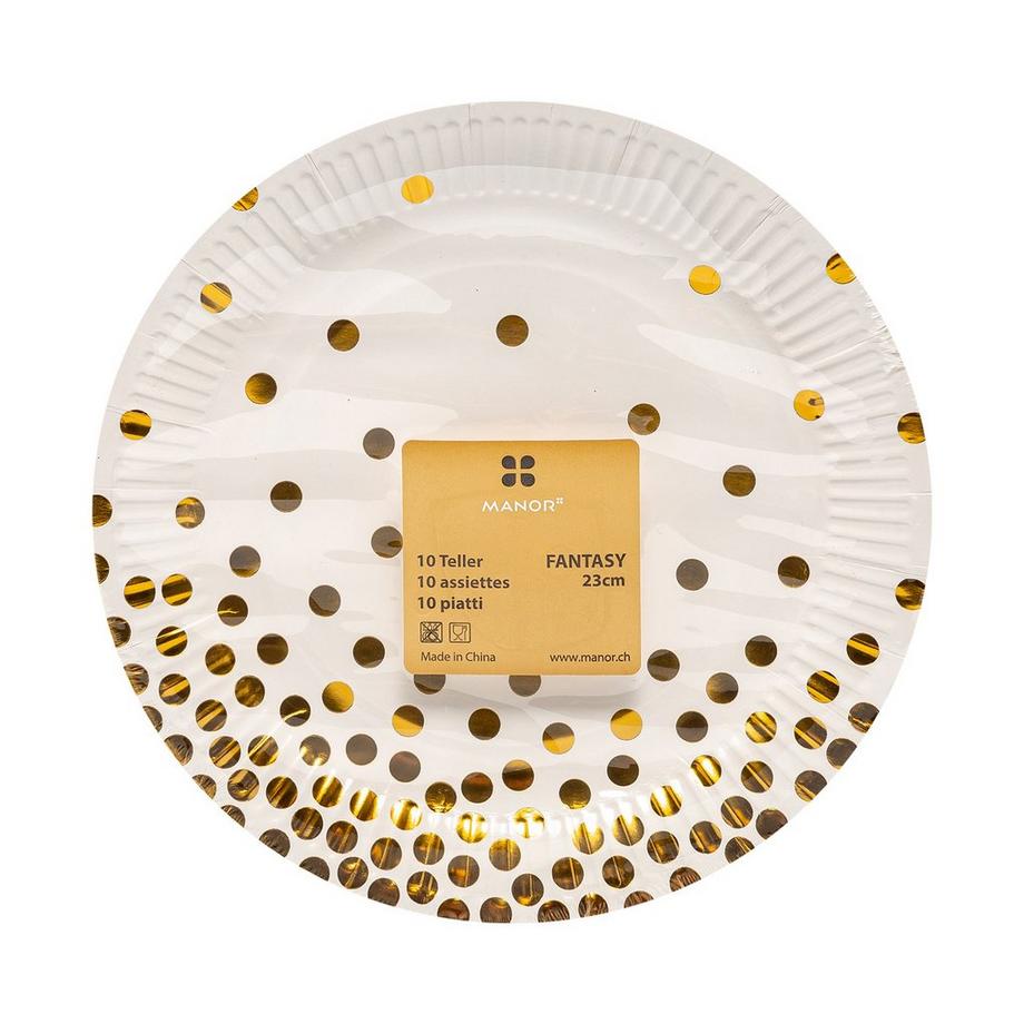 Manor Dots Papierteller 