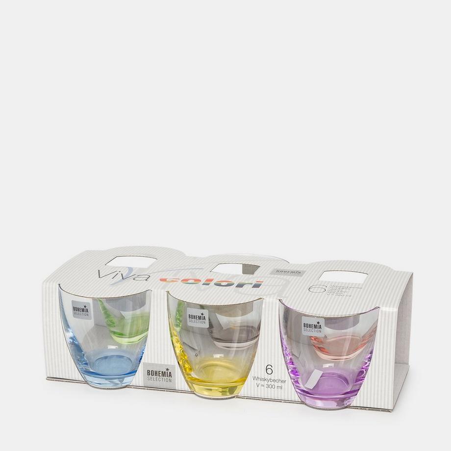 BOHEMIA Cristal Tazze 6 pezzi Viva Colori 