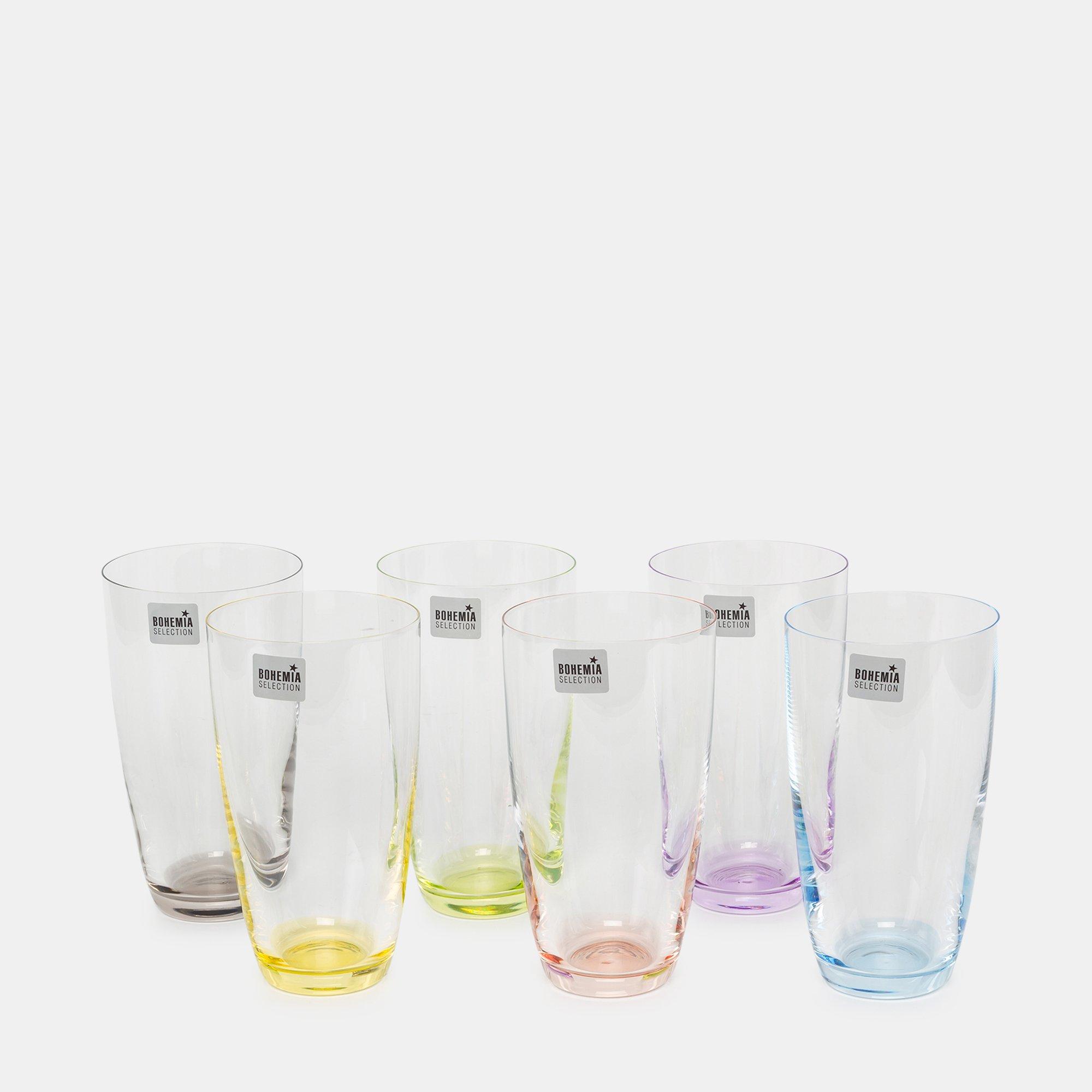 Image of BOHEMIA Cristal Longdrinkglas, 6 Stück Viva Colori - 350ml