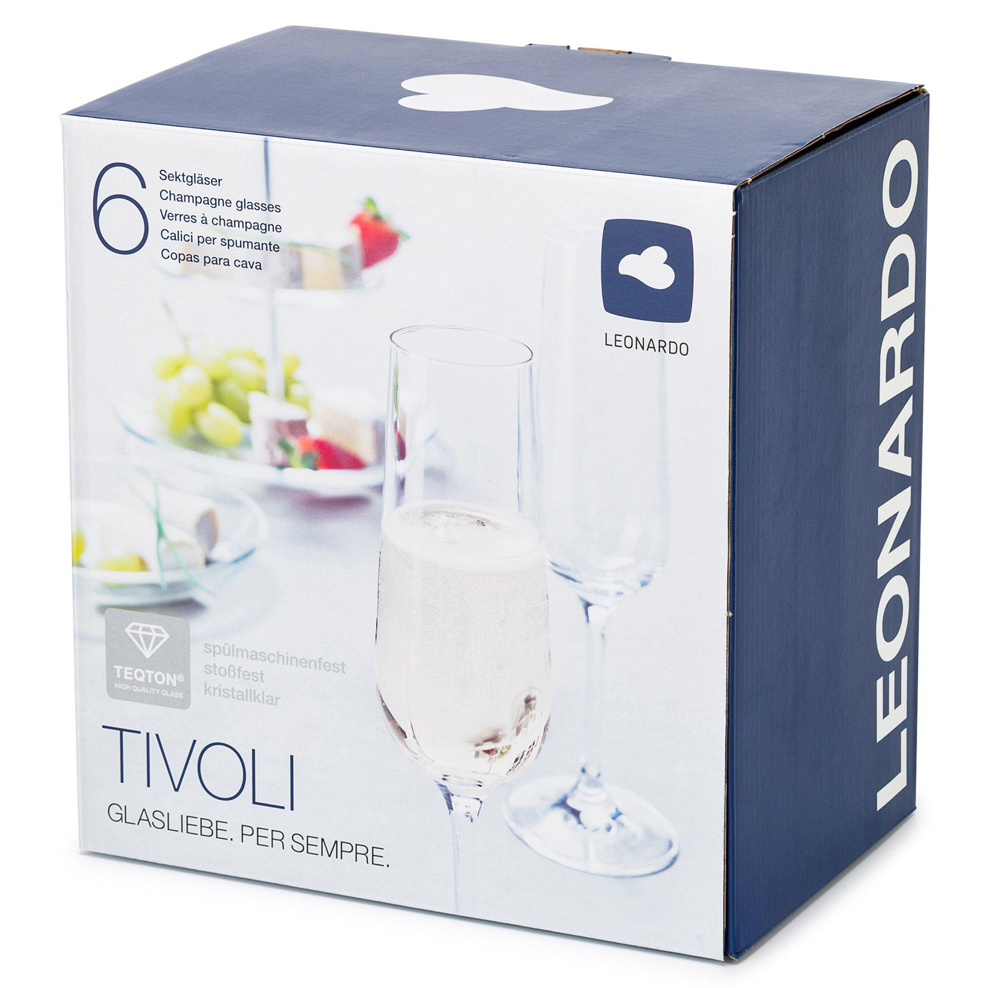 LEONARDO Flûtes à champagne, 6 pièces Tivoli 