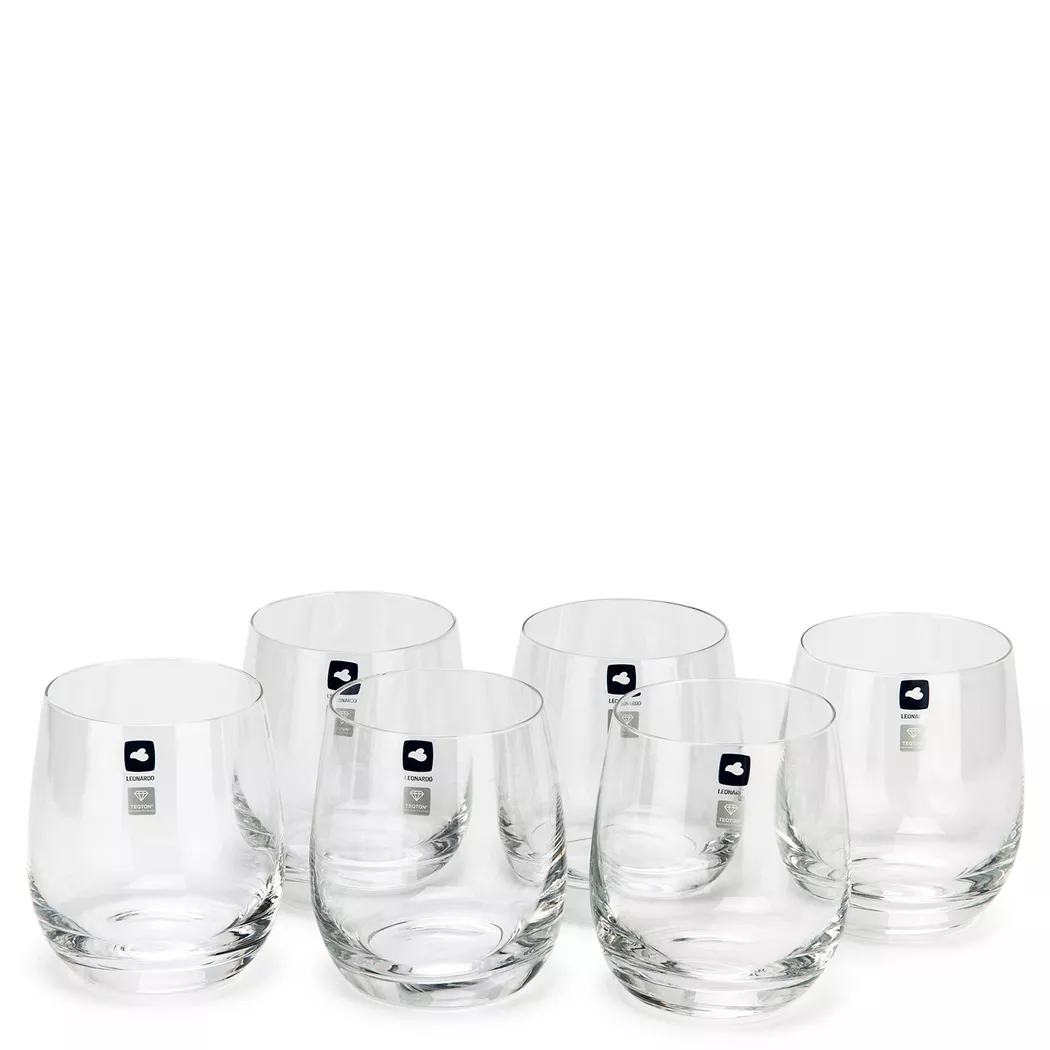 Leonardo - Tasses, 6 pièces, 360 ml, Transparent