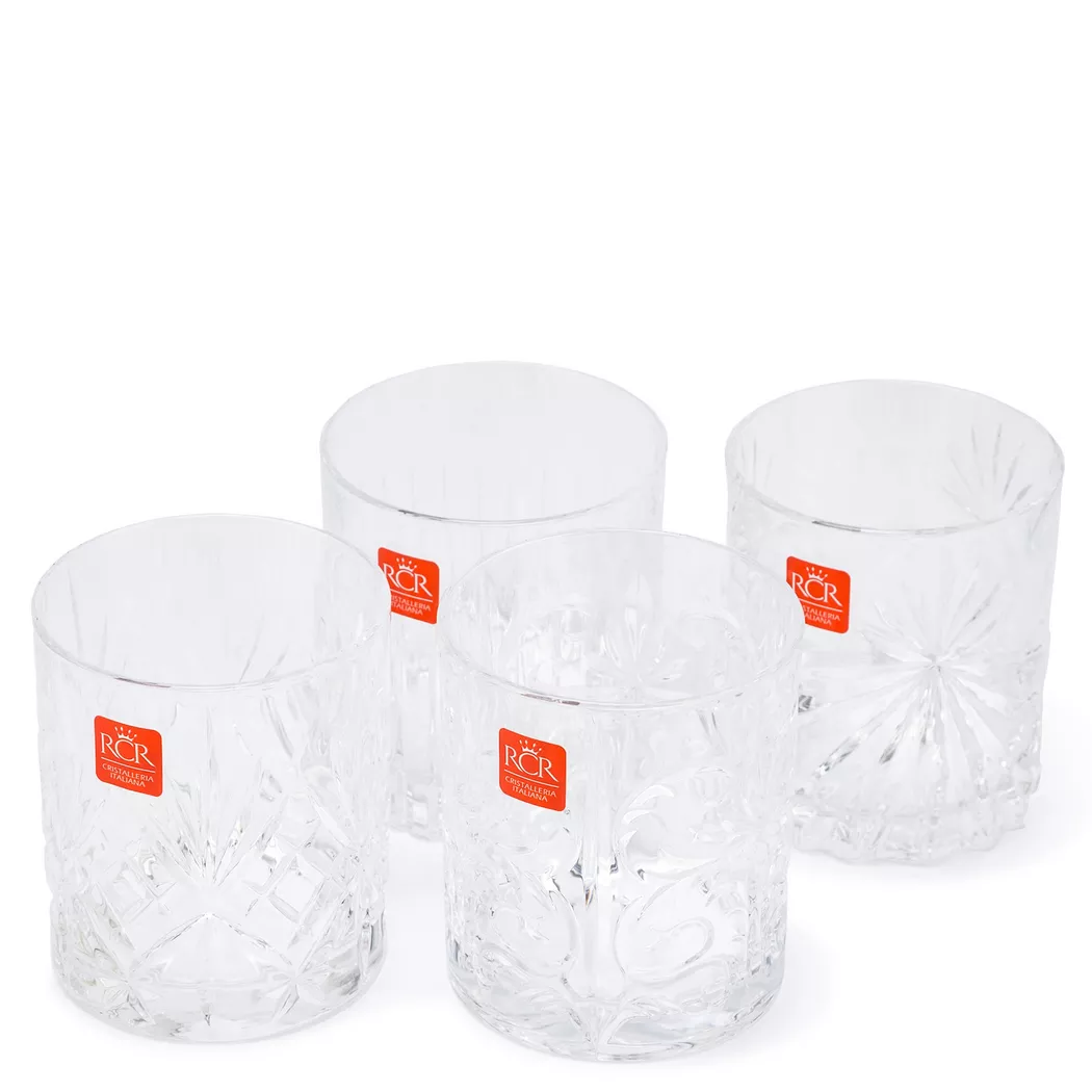 RCR Whisky Glass 4 Pieces Transparent