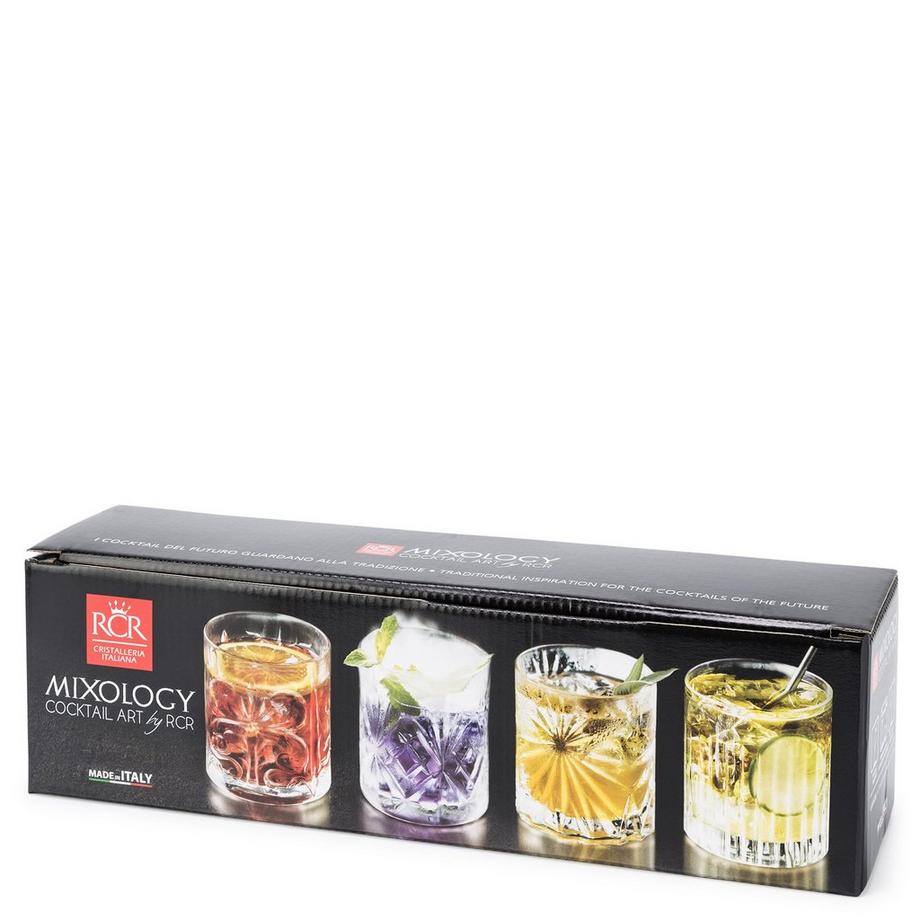 RCR Whiskyglas, 4 Stück Mixology 