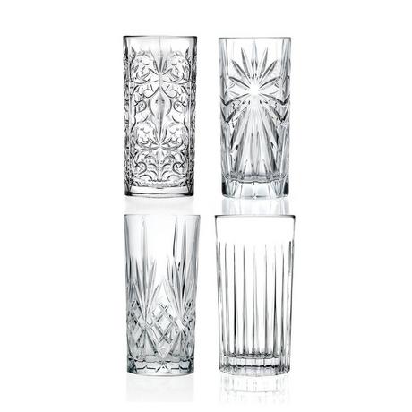 RCR Longdrinkglas, 4 Stück Mixology 