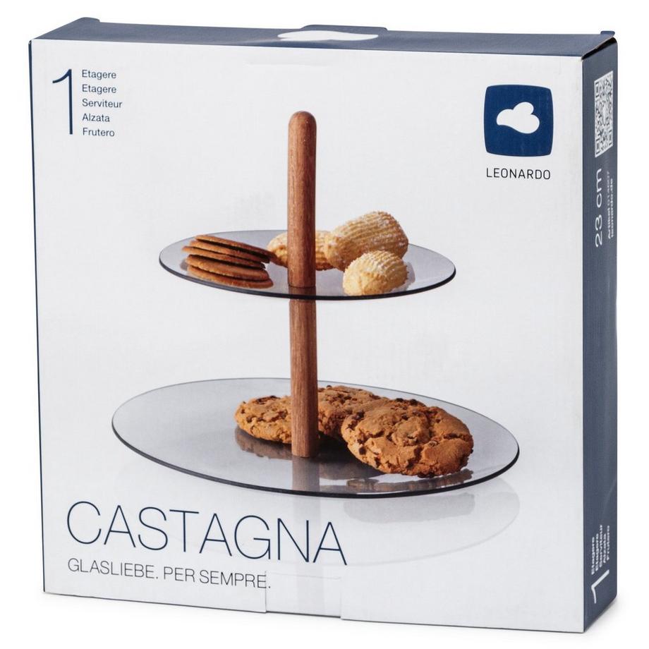 LEONARDO Castagna Alzata a due piani 