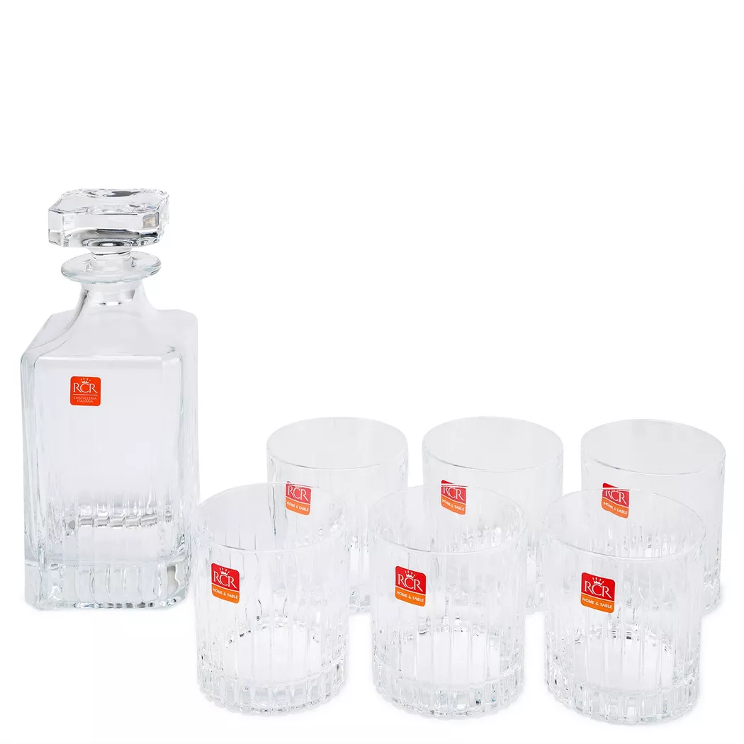 RCR Whisky Set 7-Piece Clear