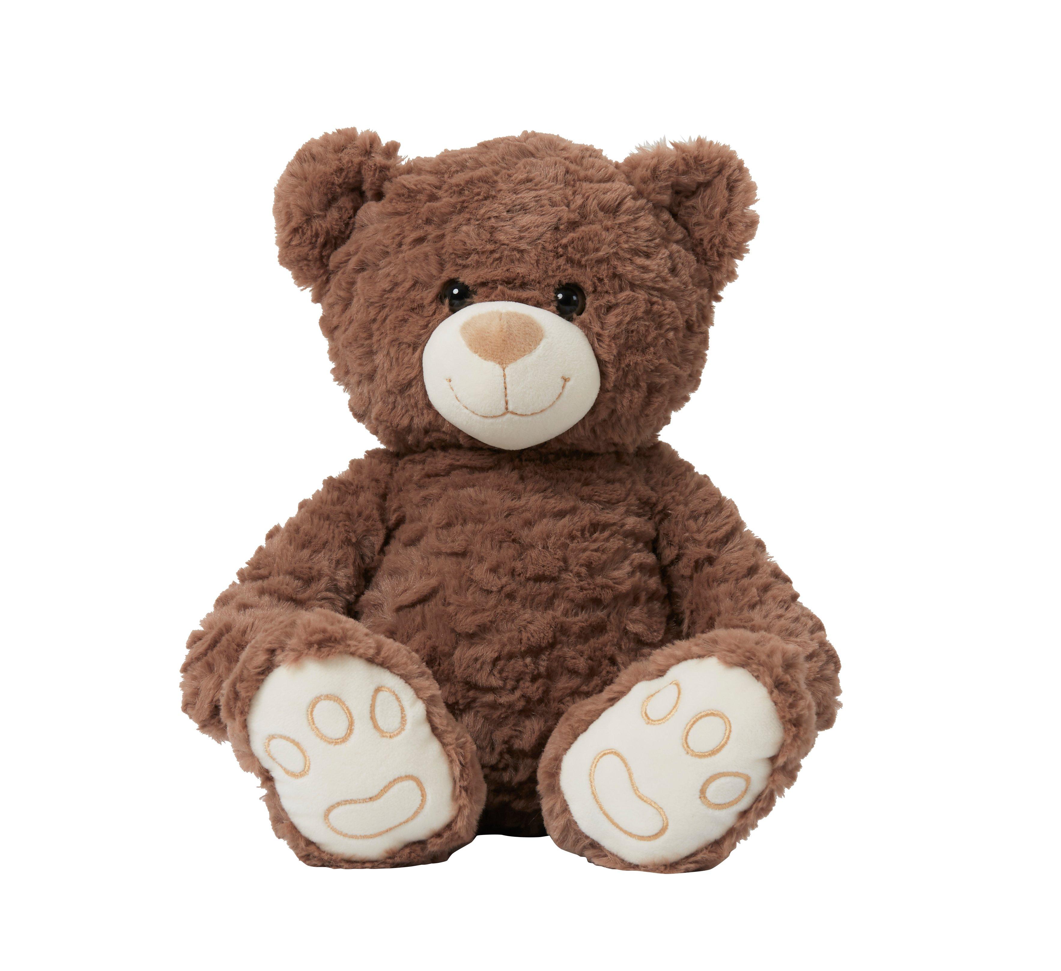 Peluche ours blanc Football DROIT AU BUT