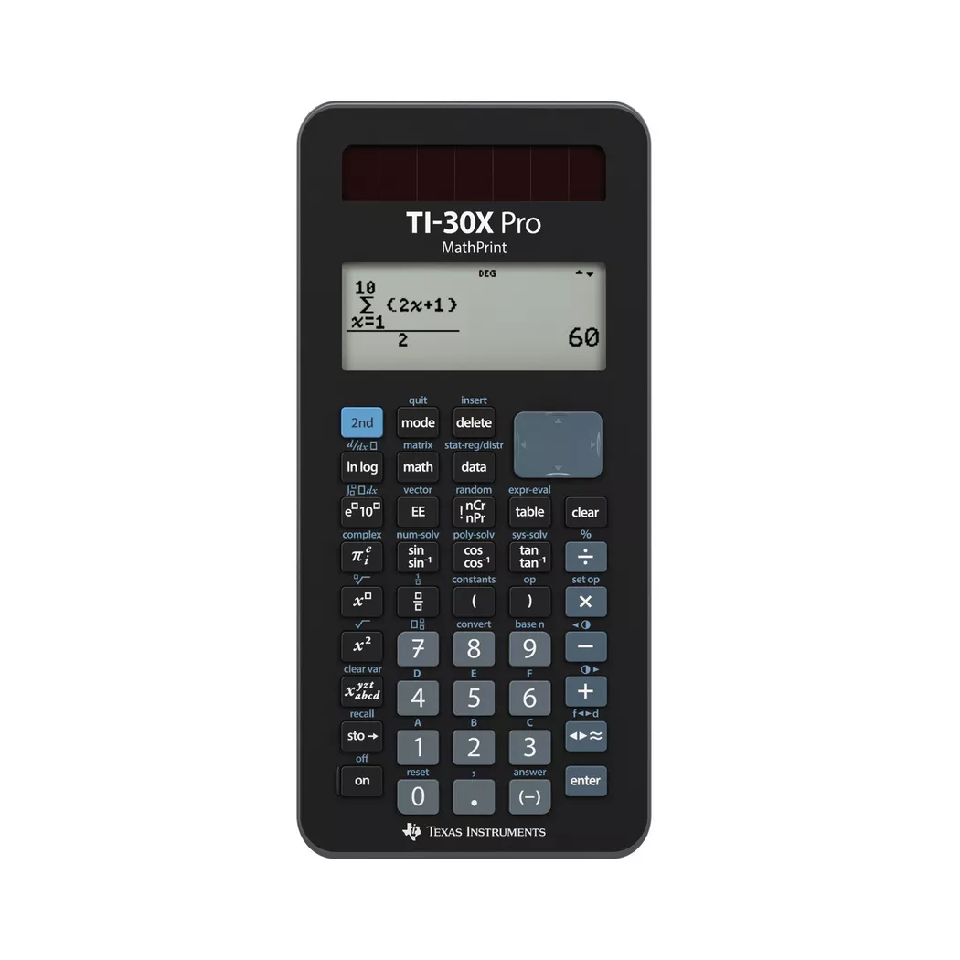 Texas Instruments – Taschenrechner, Black