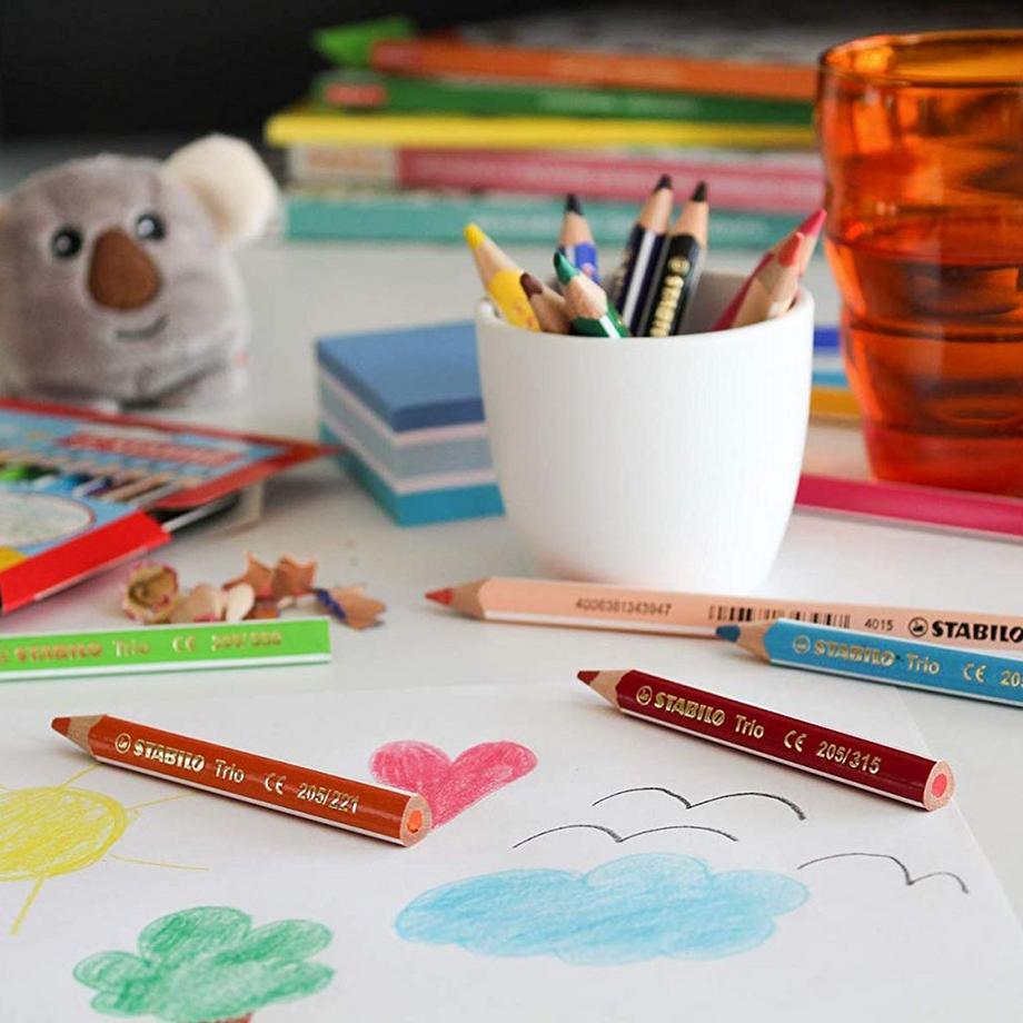 STABILO Crayons de couleur triangles  