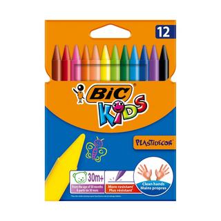 BiC Set de crayons de cire Kids Plastidecor 