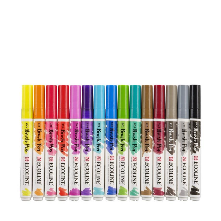 Talens Penne con punta a pennello Ecoline 