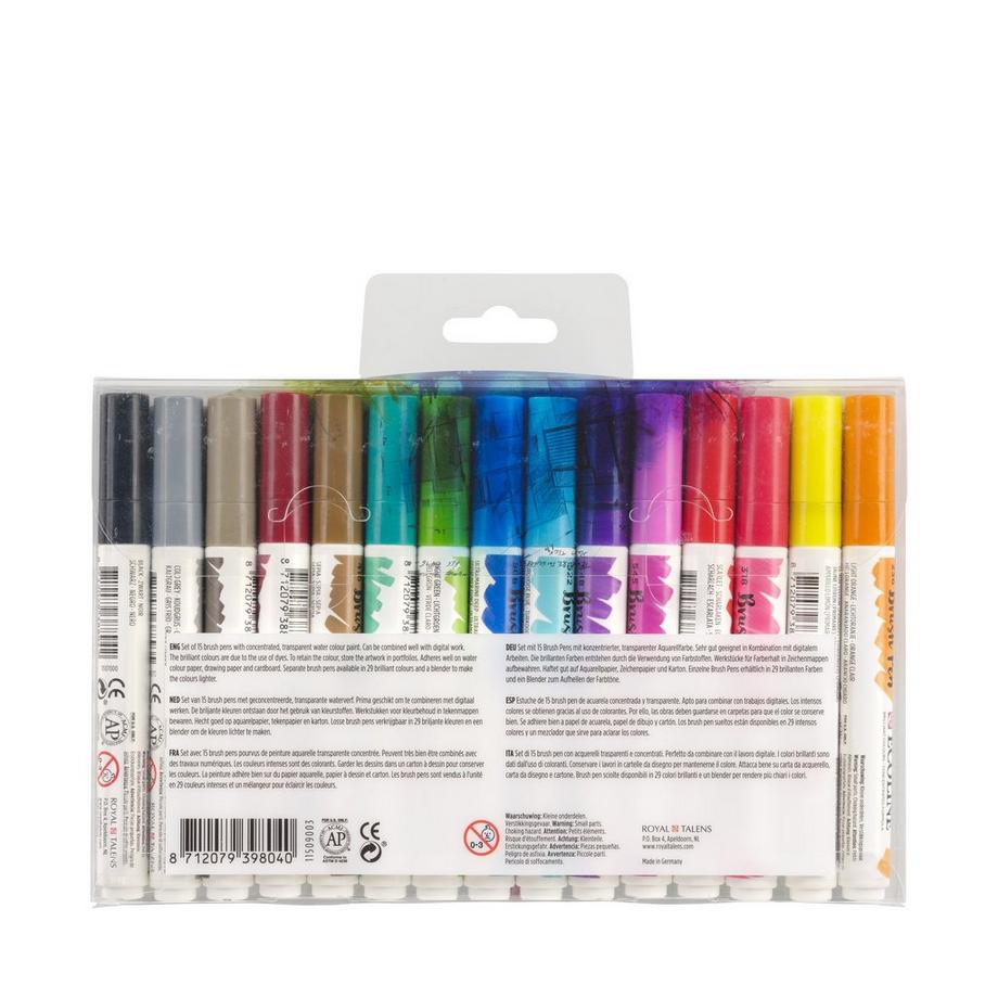 Talens Penne con punta a pennello Ecoline 