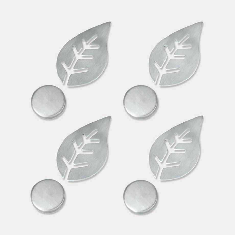 metaltex Tischtuchanhänger magnetisch, 4 Stück Blatt 