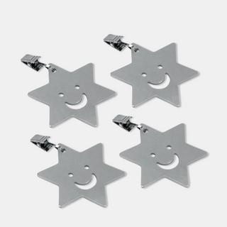 metaltex Pesi tendi tovaglie, 4 pezzi Stella 
