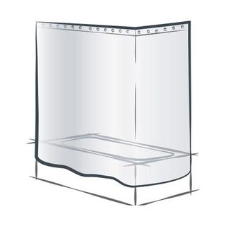 Manor Tenda per doccia Waffle 