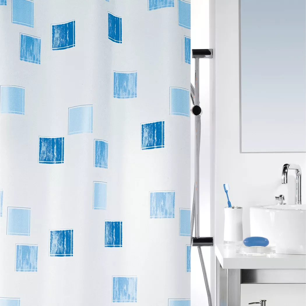 spirella - Tenda da doccia, 180X200CM, Celeste