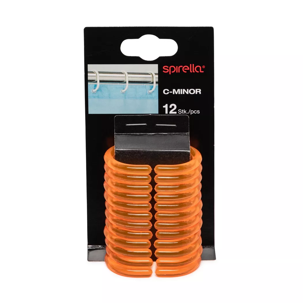 spirella - Duschvorhangringe, Orange