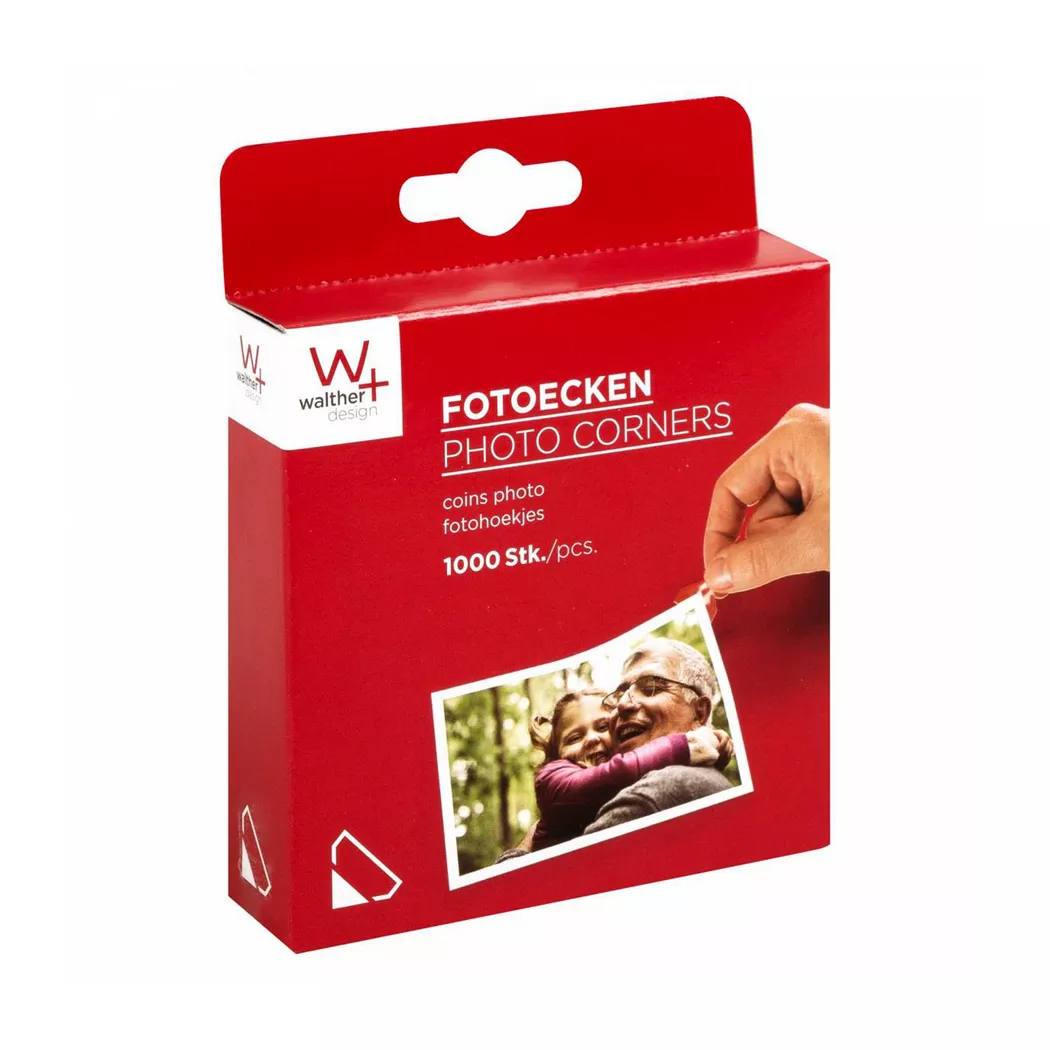 EIBERT - Fotoecken, 1000STK, Weiss