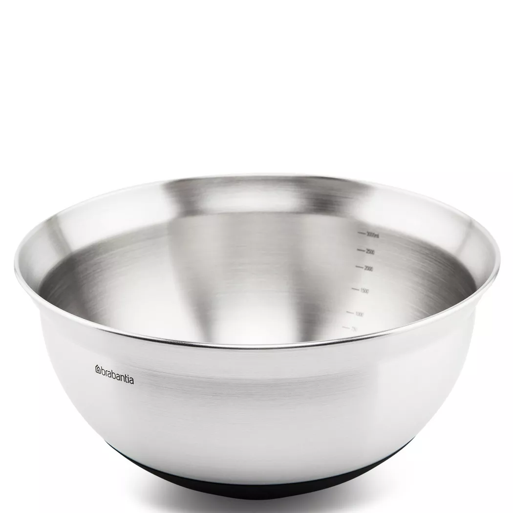 Brabantia Rührschüssel "3 l Silber" aus Edelstahl