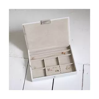 Stackers Boîte à bijoux compartiment avec couvercle Classic Blanc