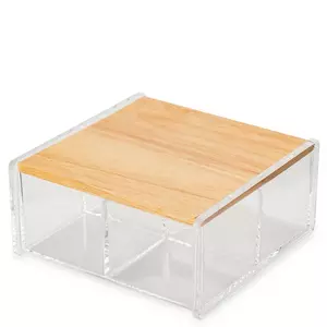 Box mit 4 Fächern und Spiegel