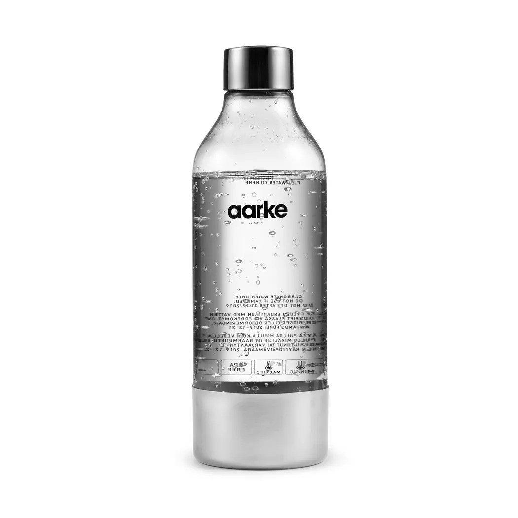 Aarke PET Water Bottle - Polished Steel 2
