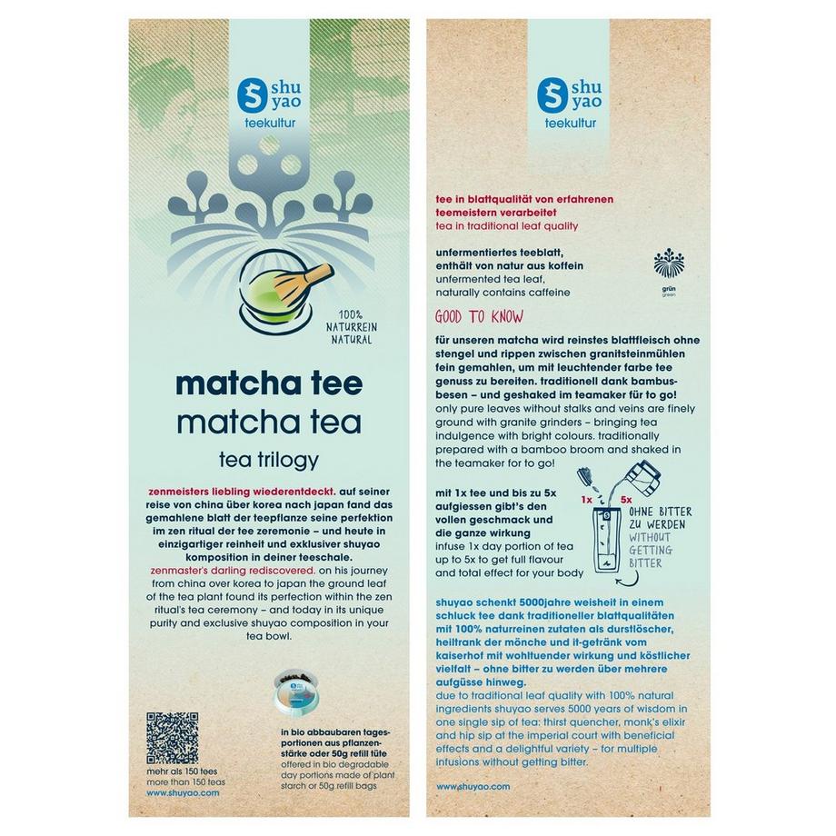 shuyao 3x3 Matcha Teeset 