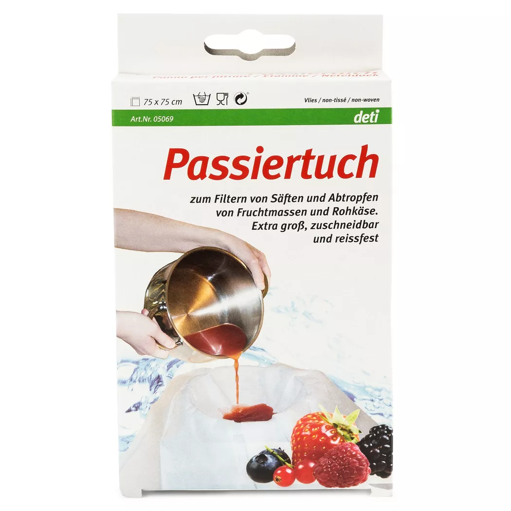 Deti - Passiertuch, 75x75cm, Leinen