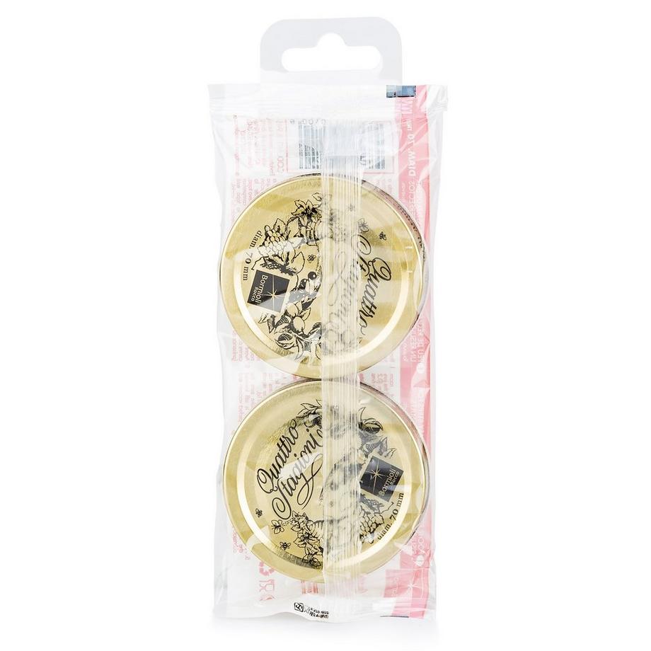 Bormioli Rocco Konfitürenglasdeckel, 2 Stück Quattro Stagioni 