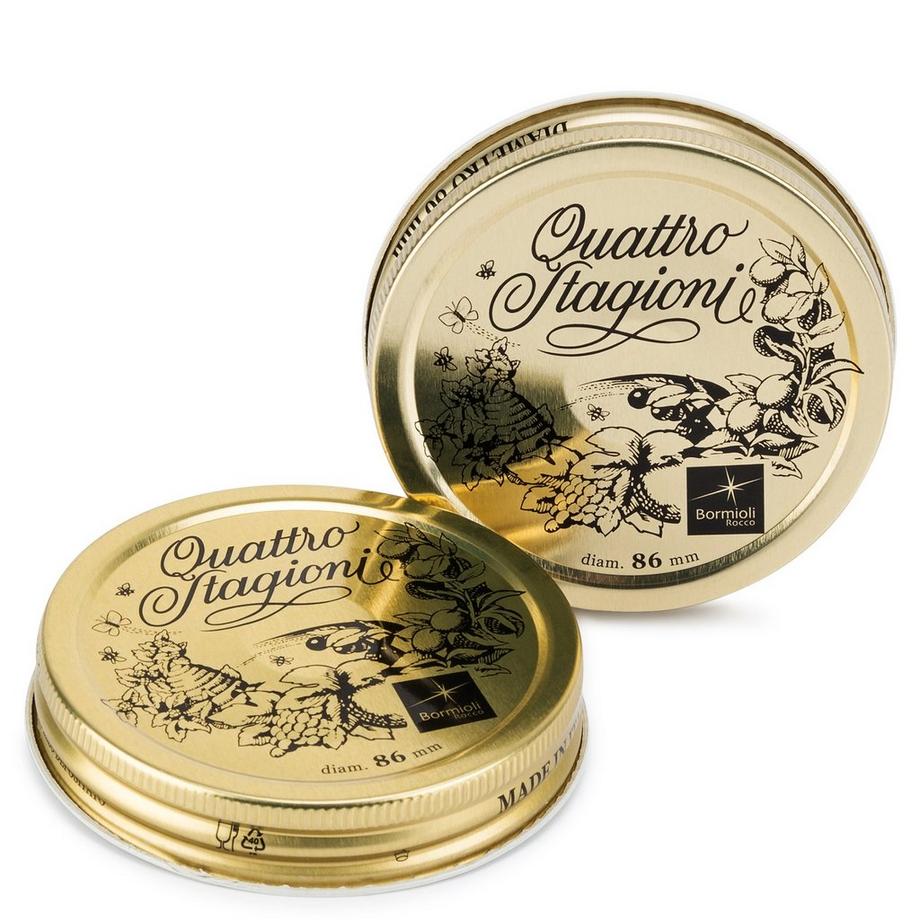 Bormioli Rocco Konfitürenglasdeckel, 2 Stück Quattro Stagioni 