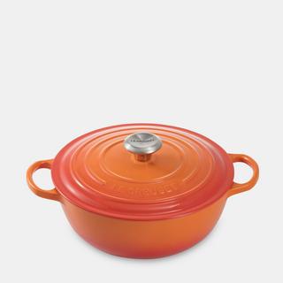 LE CREUSET Bräter La Marmite Signature, Ofenrot 