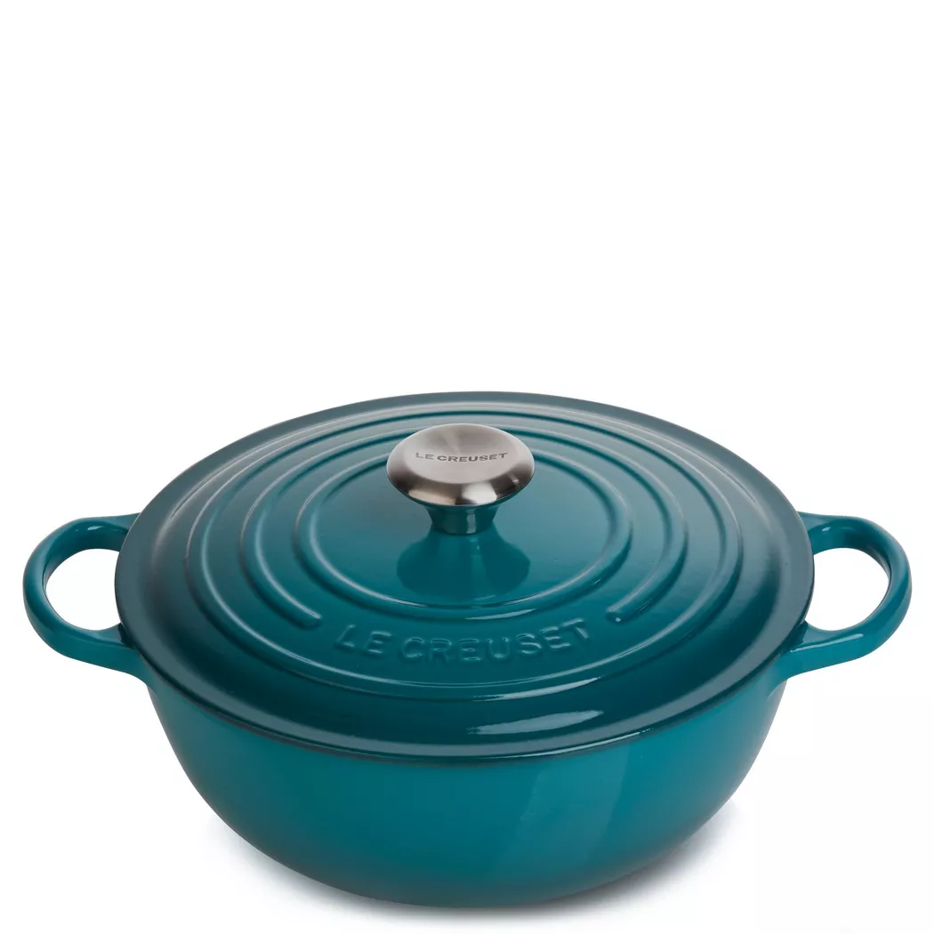 Le Creuset Marmite Dutch Oven Blue 26cm