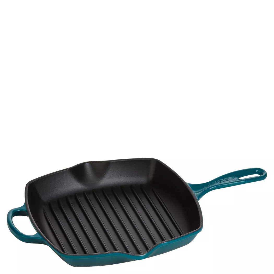 Le Creuset - Grillpfanne, 26 x 26 cm, Blau