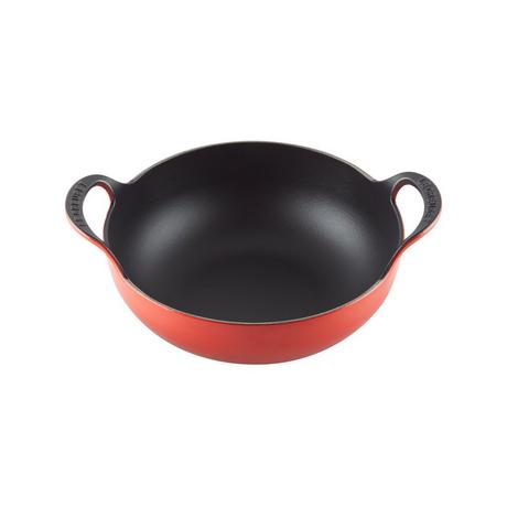 LE CREUSET Wok Balti Dish, Kirschrot 