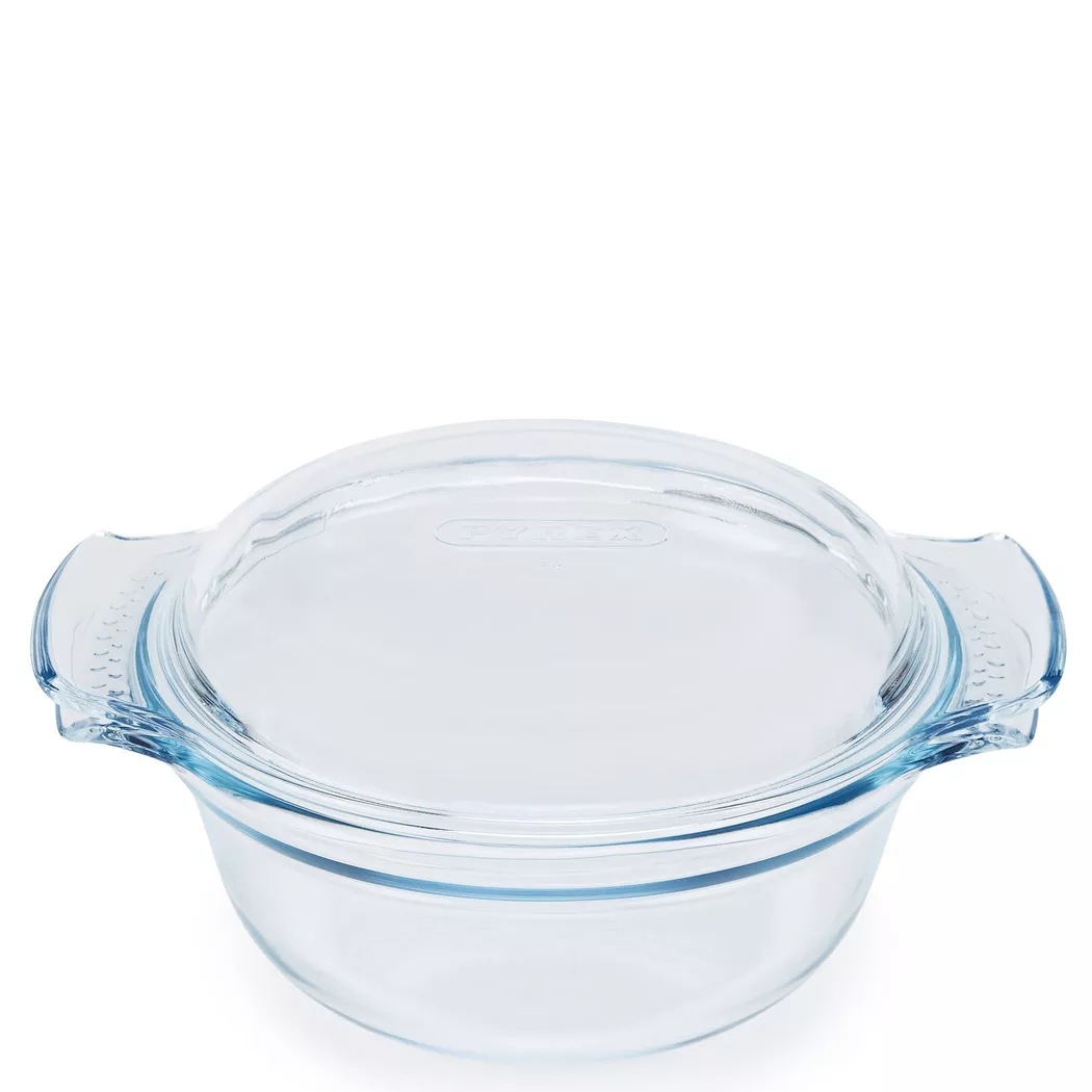 Pyrex - Auflaufform mit Deckel, 1 l, Transparent