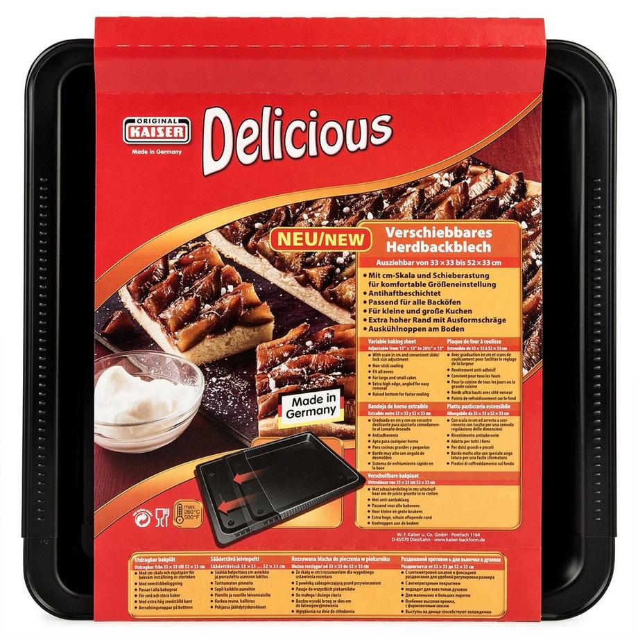 Kaiser Ausziehbares Herdbackblech Delicious 