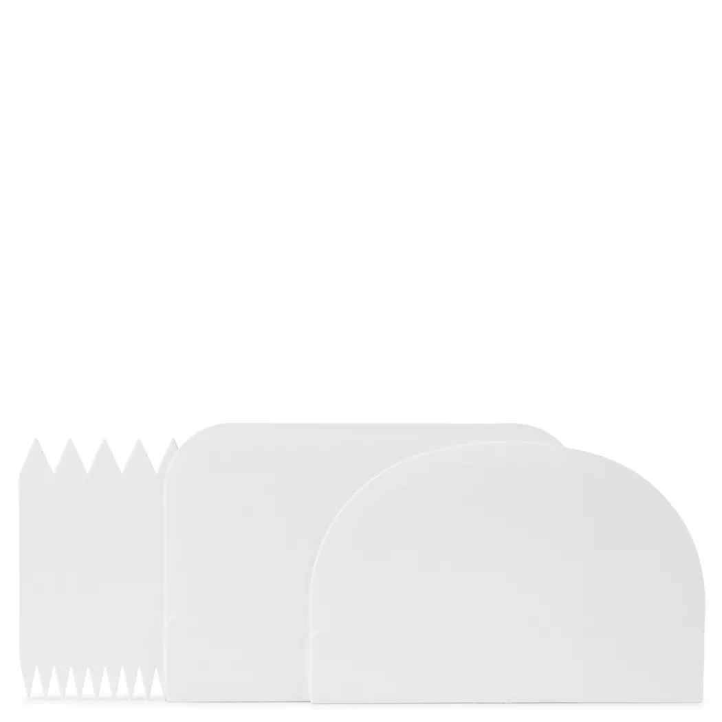 Kisag - Teigschaber-Set, 10 x 15 cm, Weiss