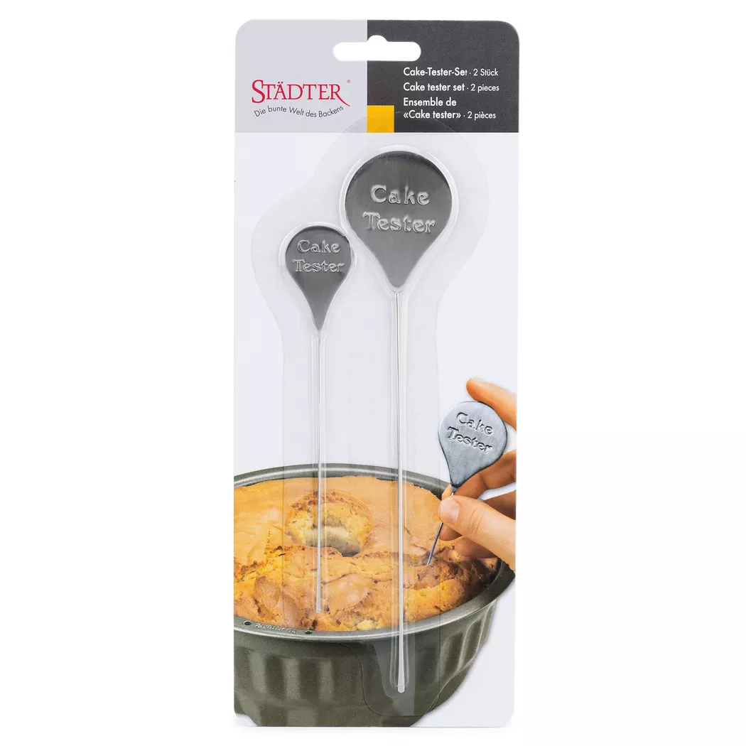 Städter - Kuchentester-Set, 15cm, Chrom