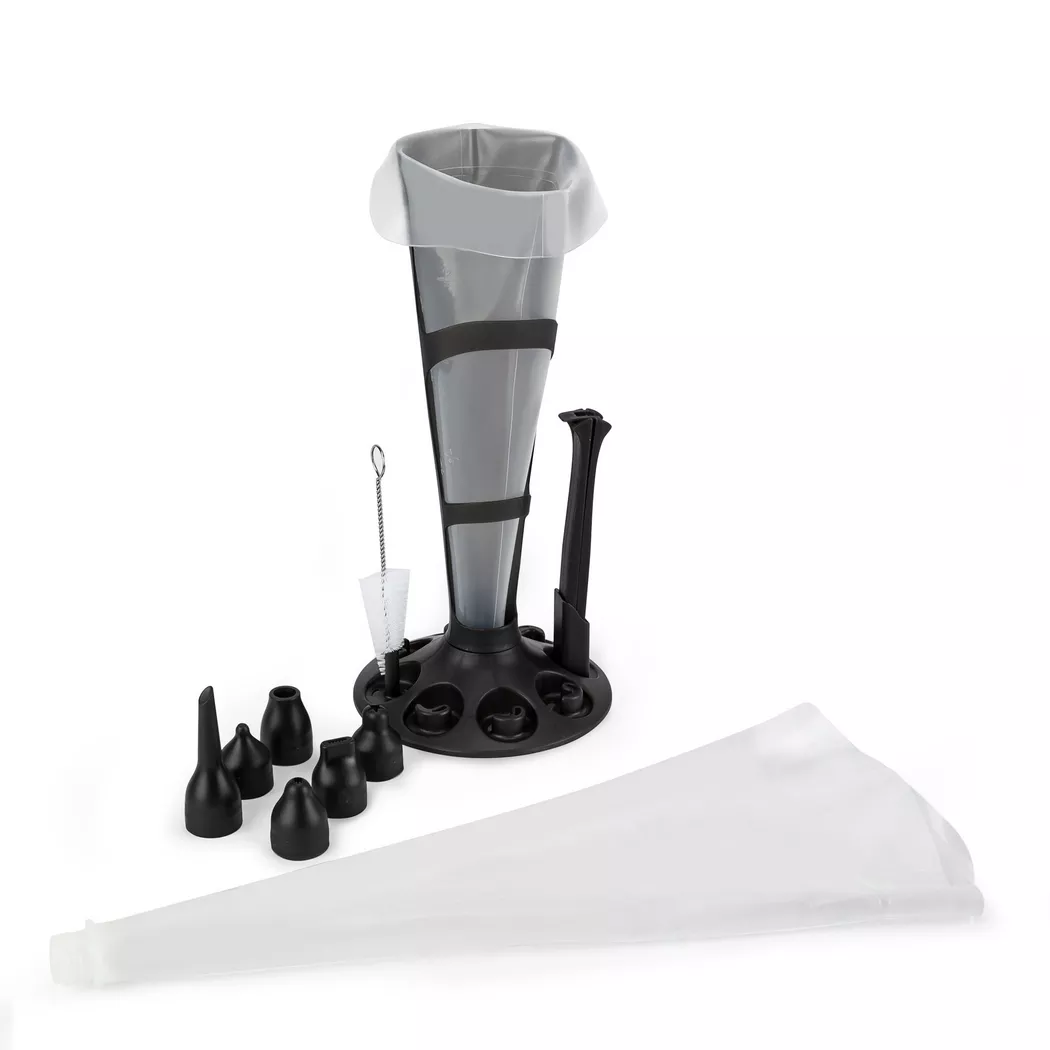 Mastrad - Spritzbeutel-Set, 30cm, Black