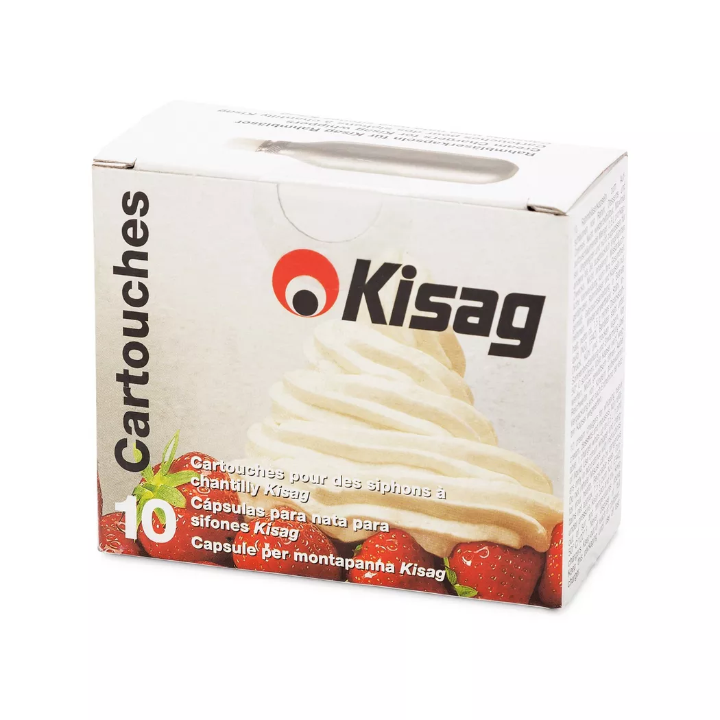 Kisag N2O Cream Charger Capsules Silver