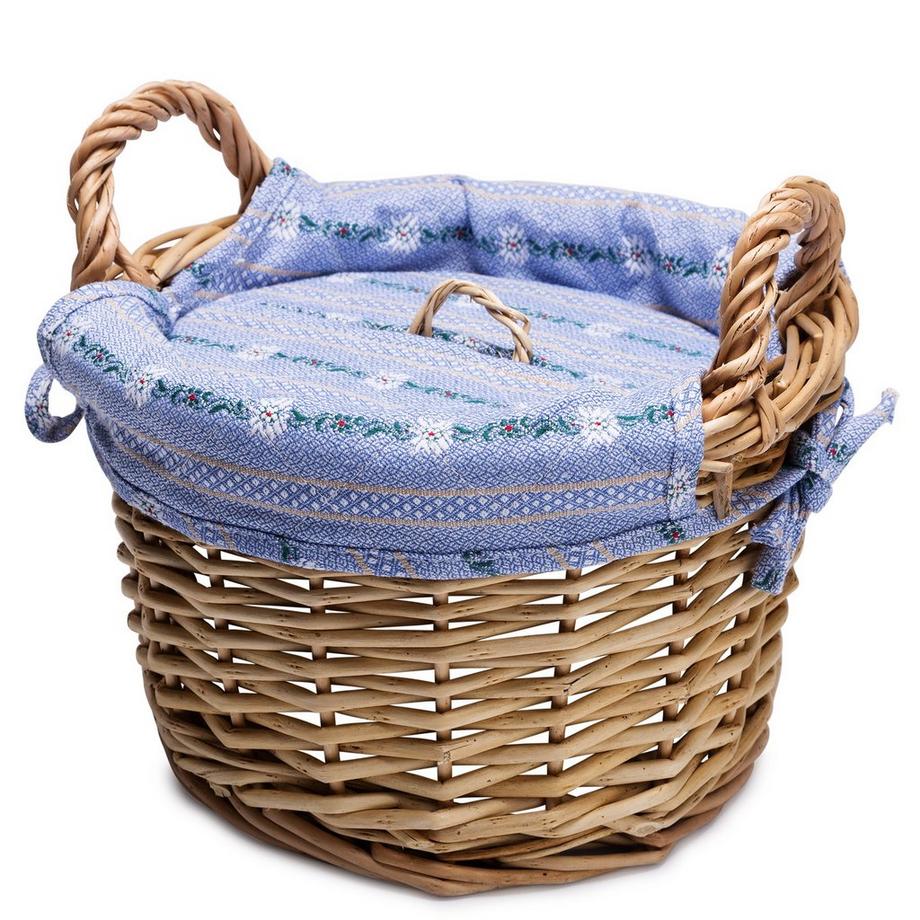 Manor Tissu avec Edelweiss Corbeille pour pommes de terre 