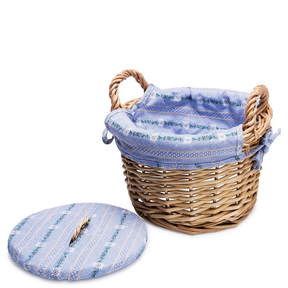 Manor Tissu avec Edelweiss Corbeille pour pommes de terre 