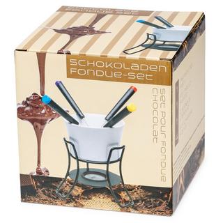 NOUVEL Service de fondue à chocolat Bianca 