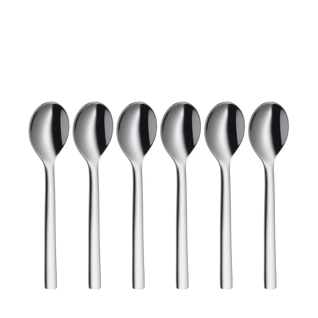 WMF Espressolöffel-Set 6-teilig NUOVA 11cm Cromargan  silber baby