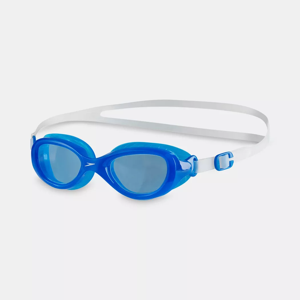 Speedo - Schwimmbrille Junior, Futura Classic Junior, One Size, Blau